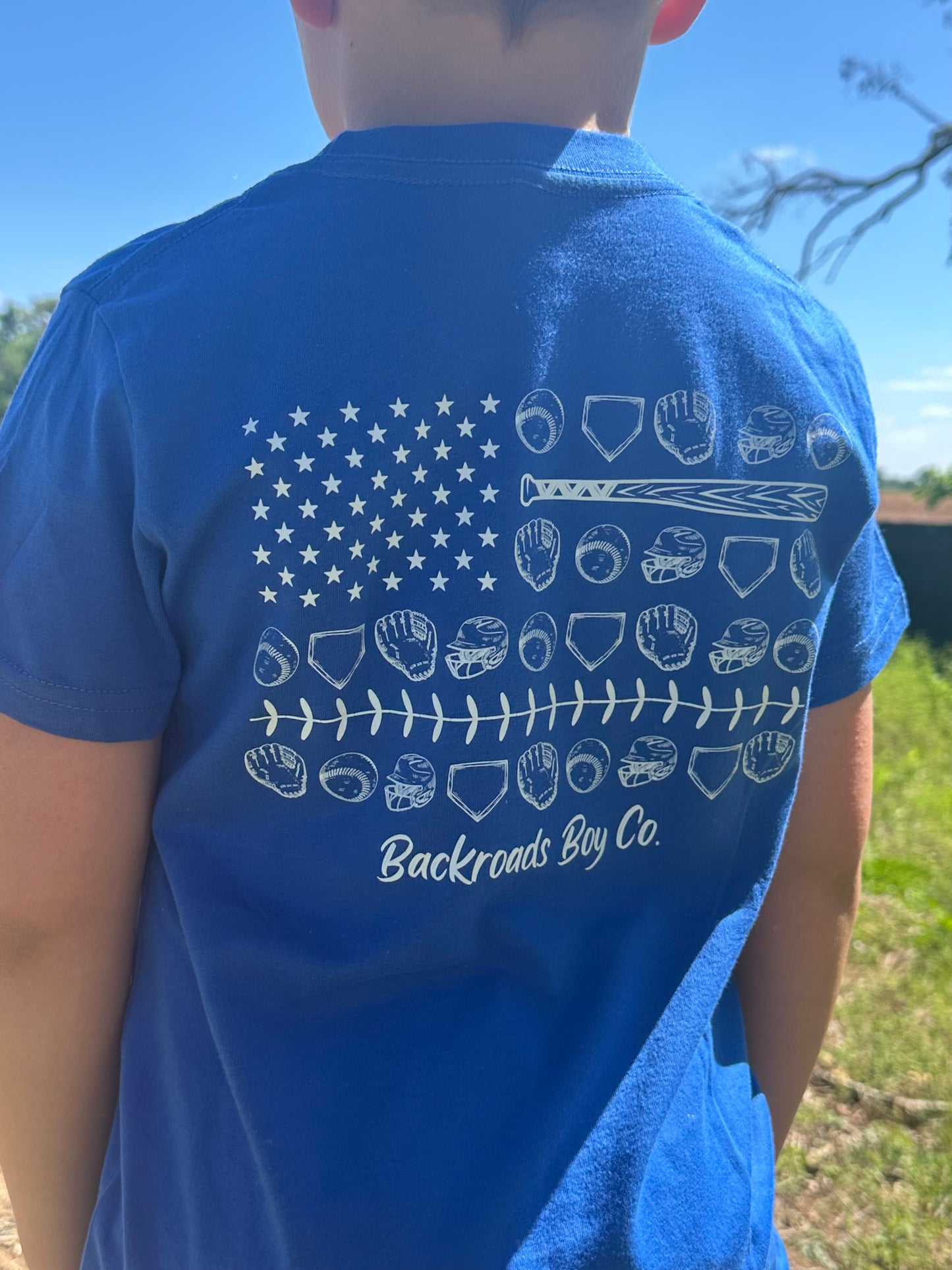 BASEBALL FLAG SHORT SLEEVE SHIRT
