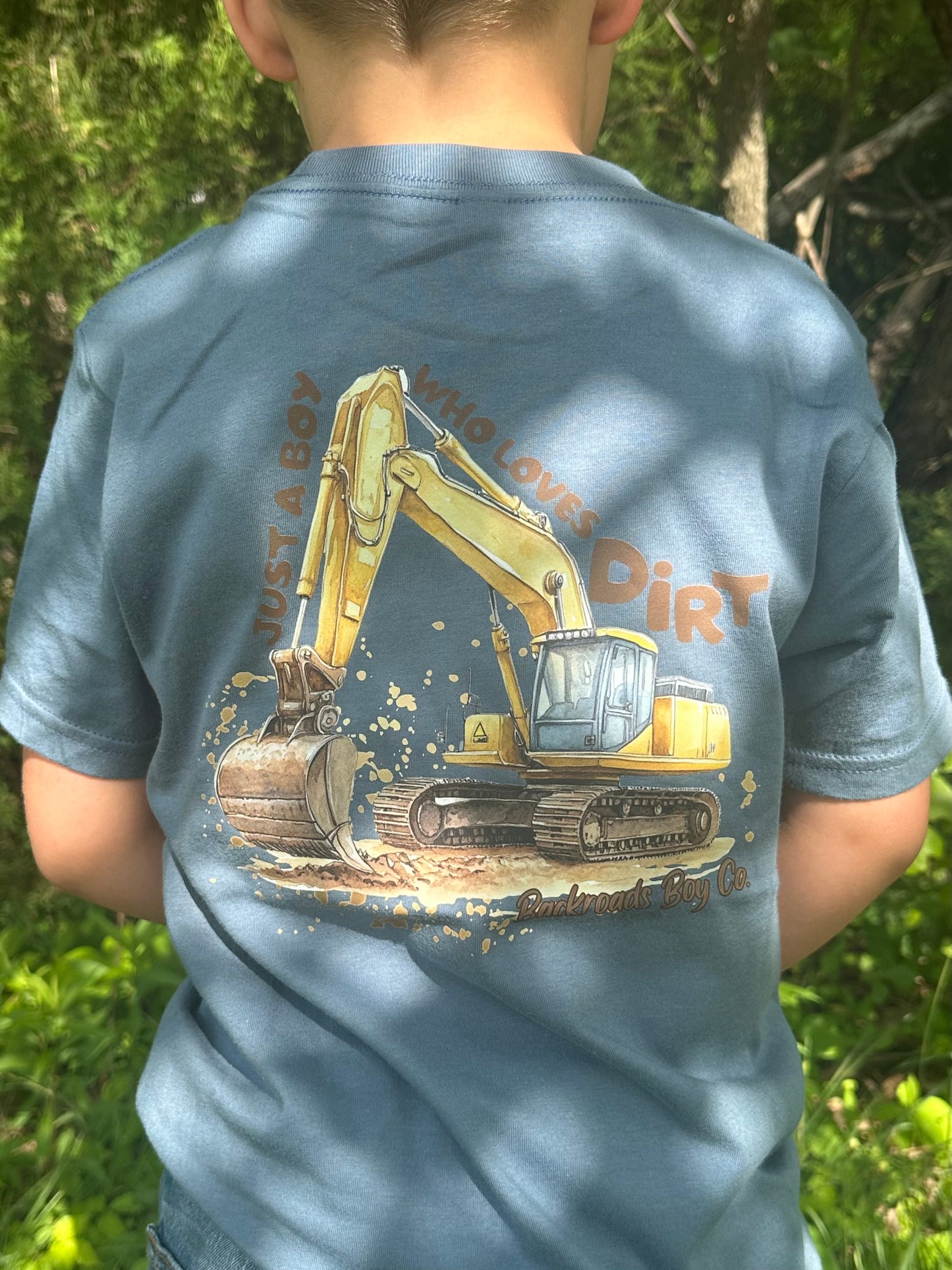 JUST A BOY WHO LOVES DIRT SHORT SLEEVE SHIRT